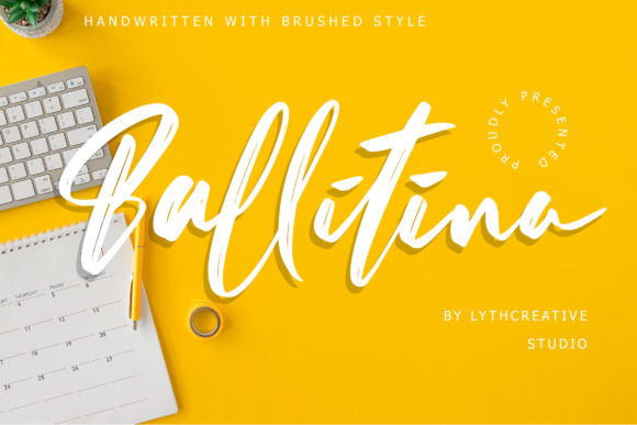 Ballitina: A Flowing Brush Script for Elegant Branding