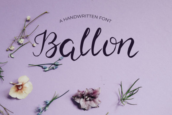 Ballon: A Dainty Handwritten Font for Elegant Branding