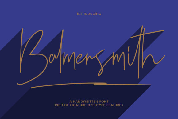Balmersmith: A Handwritten Font for Elegant Campaigns