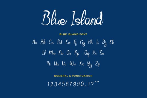 Blue Island: A Handwritten Font for Editorial Charm