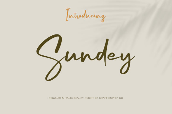 Discover the Charm of Sundey: A Handwritten Font for Makers