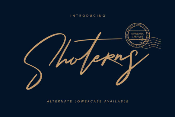 Discovering Shoterns: A Script Font for Editorial Charm