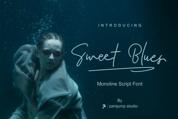 Elevate Your Craft with Sweet Blues: A Delicate Handwritten Font