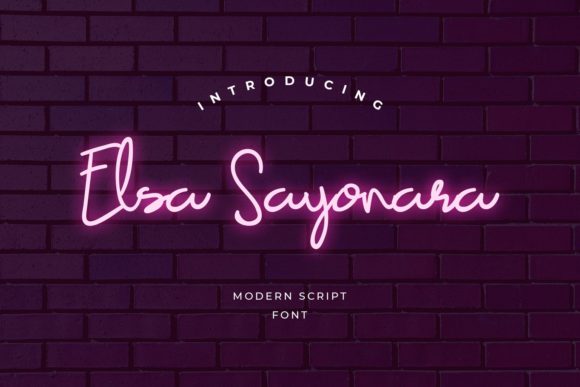 Elsa Sayonara: A Handwritten Font for Engaging Visuals