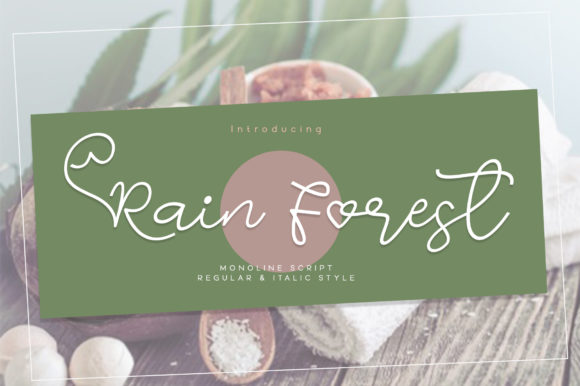 Enchanting Rain Forest: A Versatile Script Font for Editorial Design