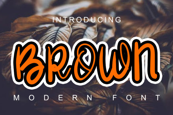 Enhance Your Brand with Brown: A Versatile Handwritten Font