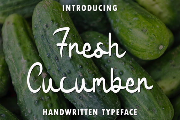 Enhance Your Editorial Design with Fresh Cucumber Font