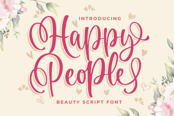 Happy People: A Handwritten Font for Creative Branding