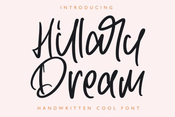 Hillary Dream: A Stylish Handwritten Font for Web Design