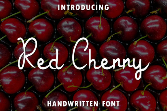 Red Cherry: A Handwritten Font for Elegant Editorial Design