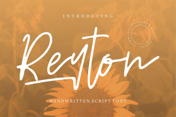 Reyton: A Handwritten Script Font for Captivating Campaigns