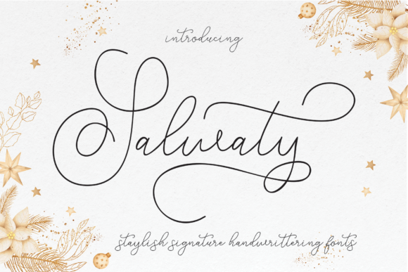 Salwaty: A Handwritten Font for Elegant Editorial Design