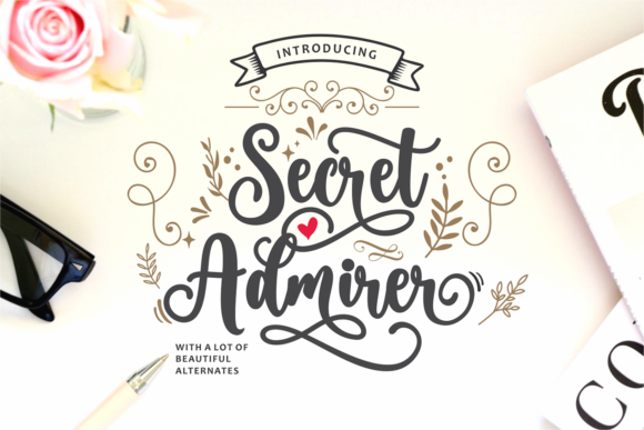 Secret Admirer: A Handwritten Font for Polished Branding