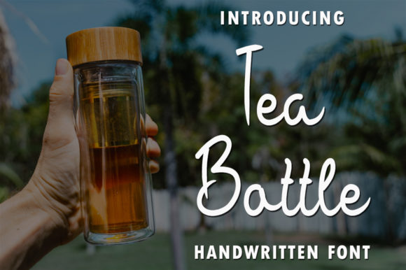 Tea Bottle: A Delicate Script Font for Engaging Campaigns