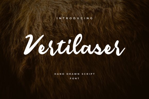 Vertilaser: A Handwritten Font for Elegant Editorial Design